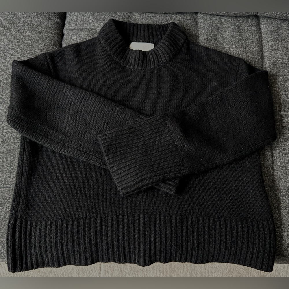Lisa Yang Black Sony Sweater - 100% Heavyweight Cashmere